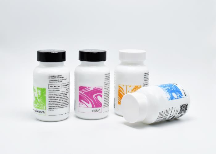 Supplement Packaging Milk White Glass Jars (BG-B445)